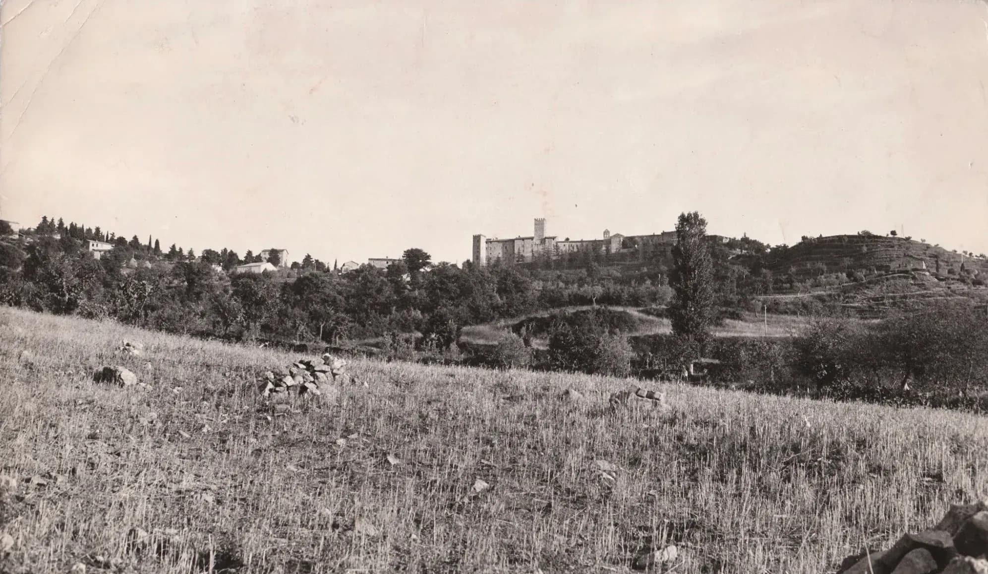 Vintage postcard of Parrano village