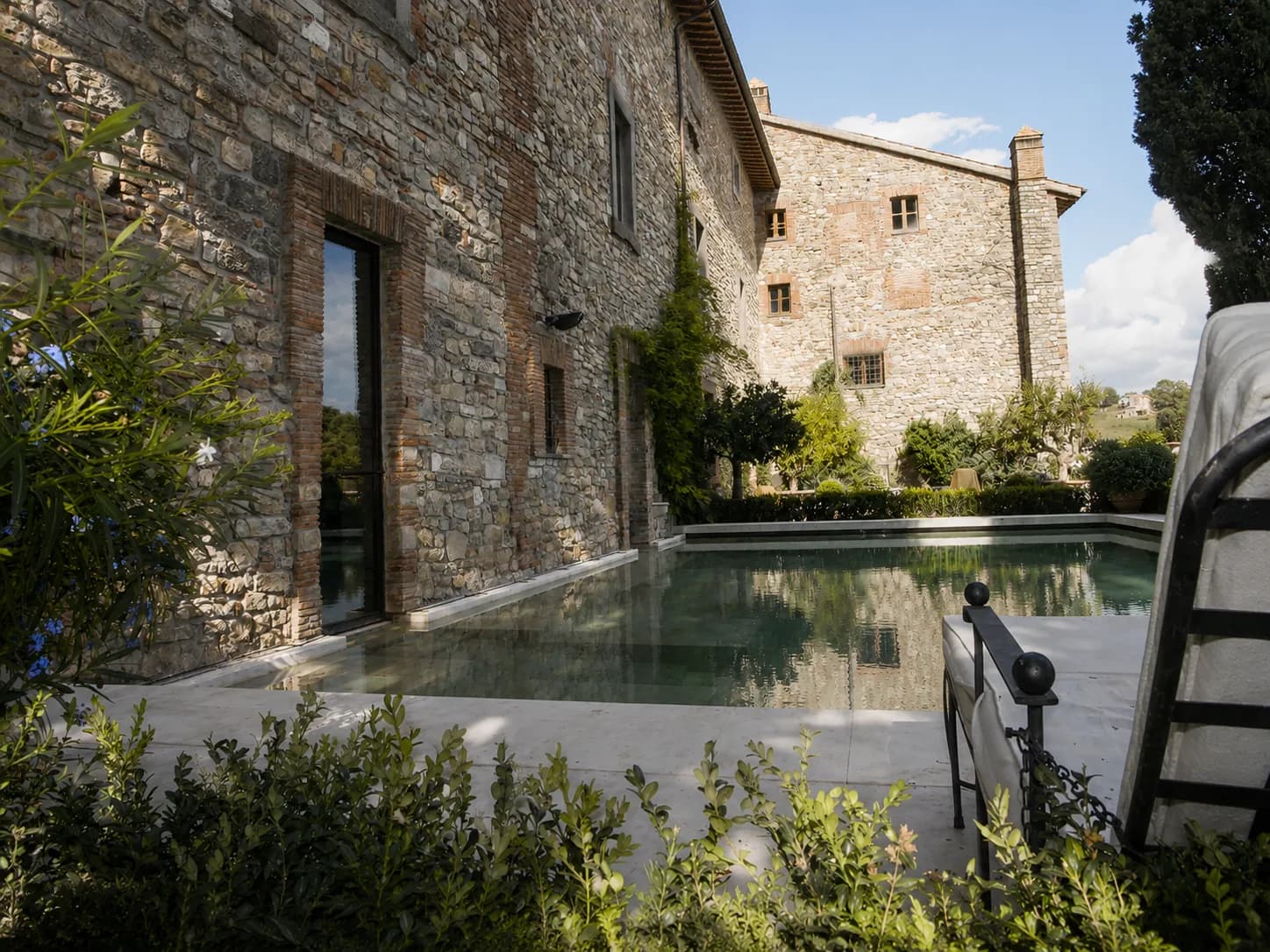 La zona relax della SPA del Principato di Parrano
