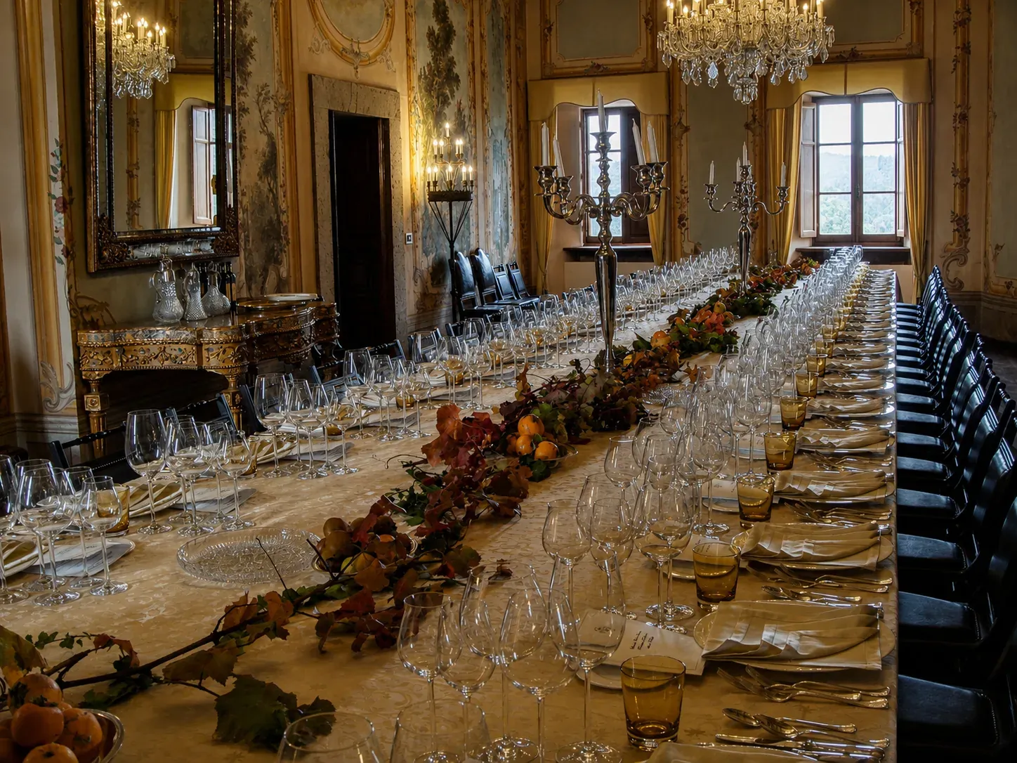 Terrazze panoramiche del castello per eventi e matrimoni
